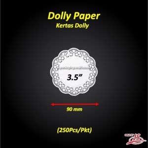 Dolly Paper / kertas dolly - 3.5inch - 12inch x 250Pcs/Pkt / Kertas Minyak