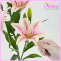 Bunga Lily Latex Cabang 3 Bunga lili Palsu Bahan Lateks Artificial Real Touch Silk Flower Tiger Lilies Hiasan Hotel Bucket Rumah Cafe dan Dekorasi Pelaminan Berkualitas Import Premium Murah. 