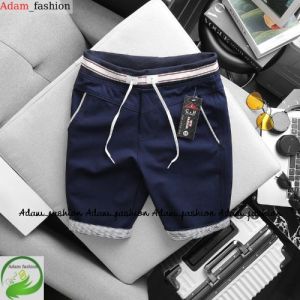 Quần short nam quần short nam lưng thun phối màu chất kaki co giản tốt cao cấp Adam_fashion