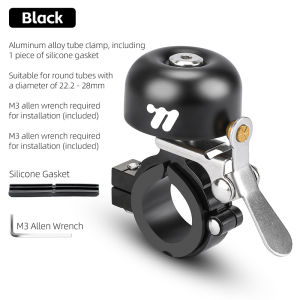 WEST BIKING Bicycle Copper Bell Classical Clear Loud Sound MTB Bike Handlebar Ring Horn Safety Road Cycling Warning Alarm for 22.2-28mm Handlebar Bike Accessories