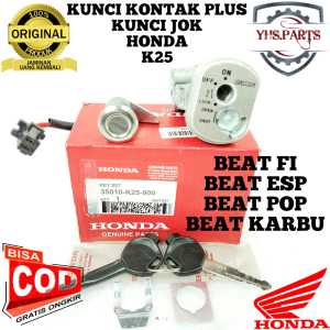 ASLI ORIGINAL KUNCI KONTAK PLUS KUNCI JOK HONDA AHM K25 BEAT FI POP ESP KARBU STATER KASAR STOP