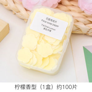 LittleWawa - Portable Mini Disposable Soap Paper Travel Hand Wash Soap Tablets Boxed Soap Hand Tablet Soap Paper Student Children Kid