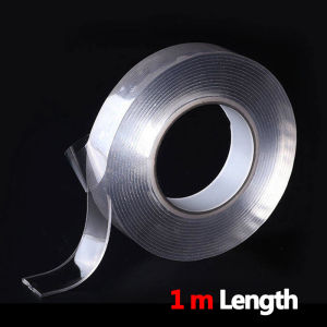 1/3/5M Double adhesive tape Home-living tool Stationery Waterproof material 1 mm thickness Strong adhesive organizer office supplies