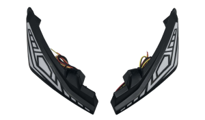 ไฟคิ้วพร้อมไฟเลี้ยวแต่ง แบบLED กระพริบได้ รุ่น Aerox155 3สี ขาว น้ําเงิน แดง ไฟคิ้ว ไฟเลี้ยว