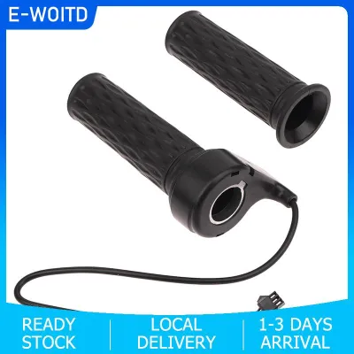 【E-WOITD】 1Pair Electric Bike Throttle Bike Speed Throttle Grip Wearable Accelerator Handle Grip For Handlebar
