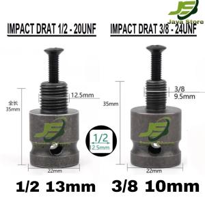 Adaptor Chuck 1/2 13mm  3/8 10mm Adaptor Impact Sambungan Jadi Bor Adaptor Converter