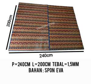 Karpet murah tikar spon plastik JUMBO 200 x 240 FULL ROOM TEBAL 2 mili karpet plastik jumbo