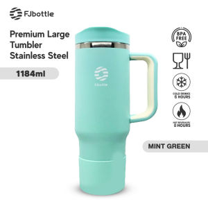 FJbottle - Tumbler Terisolasi Stainless Steel 304,Botol Air Terisolasi 1184ML,Botol Minum tumbler dengan Tutup dan Sedotan Double Insulated Vaccum Dingin tahan