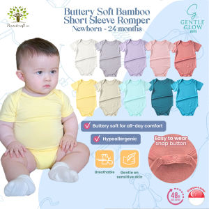 SG - Buttery Soft Bamboo Baby Romper Onesie Bamboo Romper Bodysuit Newborn Onesie