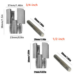 【ApeaxFortis】-2PCS  PVC Threader Kit 4/6 Points for 1/2" & 3/4" Pipes  Internal & External Thread Cutting Tool  Professional Plumbing Tool  COD ✅