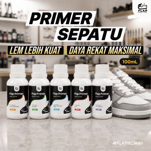 Flap Primer Lem Sepatu Premium 100mL - Pelindung Kulit Tahan Air untuk Sneakers