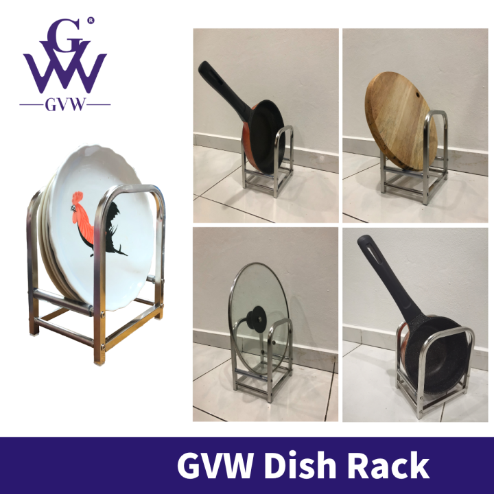 GVW Stainless Steel Dish Rack Plate Rack Bowl Rack Rak Pinggan Rak ...