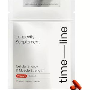 Timeline Mitopure Urolithin A 60 Softgels | Clinically Proven Cellular Renewal & Healthy Aging