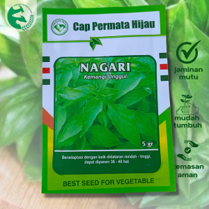 Benih bibit kemangi unggul NAGARI 5 gram ASLI CAP Permata Hijau