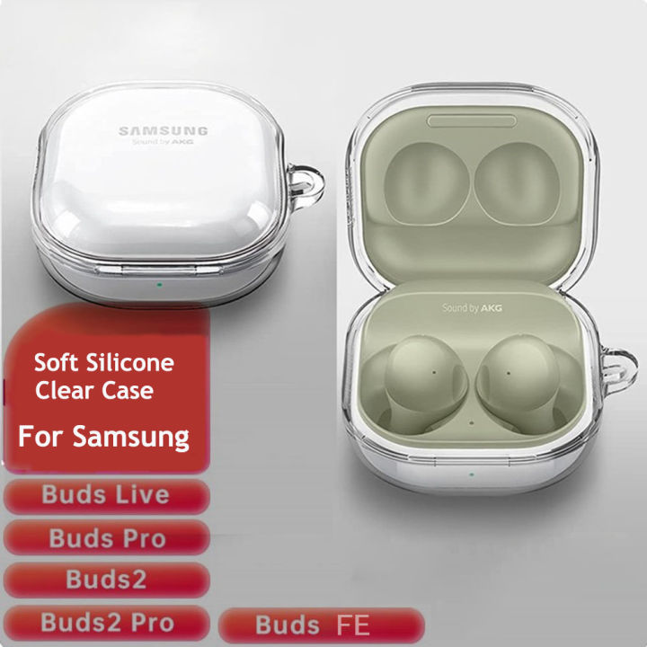 Transparent Case for Samsung Galaxy Buds 2 Pro Live Case Clear Soft  Silicone Cover for Samsung Buzz Live 2Pro Buds2 Buds FE Case Funda