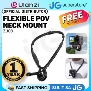 Ulanzi ZJ09 Flexible POV Neck Mount with Adjustable 12–35cm Nylon Neck Strap Magnetic / Neck Mounting 360-Degrees Rotation Reinforced Anti-Shake Strap Silicone Cushioning Supports Up to 600g for Vlogging Sports & POV Recording | S064 | JG Superstore
