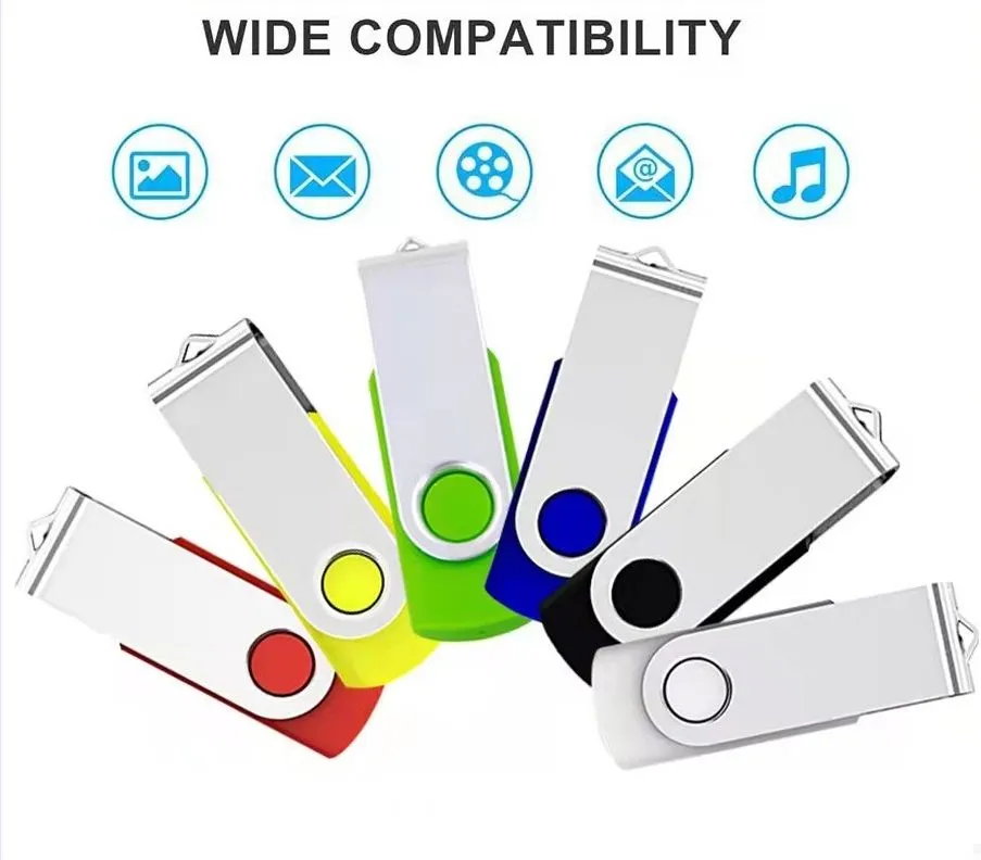 Flash Drive Memory Stick 1GB 2GB 4GB 8GB 16GB 32GB USB 2.0 Pen Drive Mini Tiny Storage