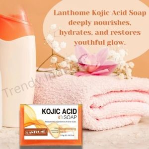 Lanthome Kojic Acid Soap - Cleansing & Moisturizing Soap Fades Acne Marks 100g