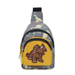 LJMOFA Dinosaur Crossbag for Kids 3-12 Yrs Fashionable Casual Shoulder Bag for Kids Boy Girl