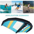 TwirlTide Portable Windsurfing Inflatable Wing 5? Handheld Wing Foil Kite Surfing Inflatable Wing with Window Blue. 