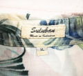 SuluBanแท้ รอบอก48 เสื้อฮาวาย เสื้อเชิ้ตผู้ชาย สีครีม แขนสั้น เนื้อผ้าดีใส่สบาย. 