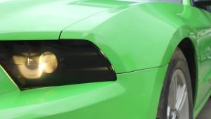 JIDIXIAN y Black Car Front Headlight Light Lamp Decoration Cover for Ford Mustang 2010-2014 Accessories