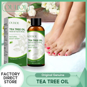 Ouhoe Tea Tree Oil Body Wash Massage Hand Foot Body Moisturizing Hydrating Calluses Peeling Dry Cracking Foot Massage Oil Roughness Dead Skin Sweating Feet Body Wash Skin Care 100ml