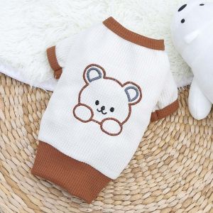 OUTOPEN Cặp đôi Dễ thương Chó Con Áo phông Dành cho chó nhỏ vừa Trang phục cho chó Váy cho chó Quần áo người yêu thú cưng Áo Mèo Váy thú cưng