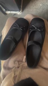 Ballet WomenS Shoes New Spring And Autumn Vintage Square-Toed Low-Heel Fashionable Shoes