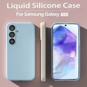 Liquid Silicone Phone Case for Samsung Galaxy A17 A07 LTE A56 A36 5G A26 A16 A06 A55 A35 A25 A15 A05 A05s Camera Protection Matte Cover Casing
