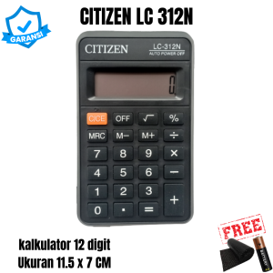 Kalkulator Mesin Hitung Kecil Kantor Dagang Sekolah 12 Digit 115cm X 7cm CT 312N