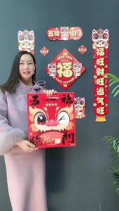 New Year Couplets for the Year of the Snake 2025 New Year Spring Festival Home Door Fu Character Spring Festival Couplets Door Stickers Decorations Gift Set