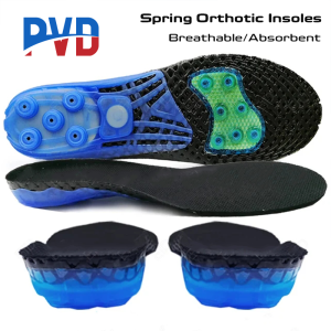 PVD 1Pair EVA Spring Silicone Sole Insole Flat Feet Orthotic Insoles Arch Support Orthopedic Inserts Plantar Fasciitis Feet Pain Foot Care
