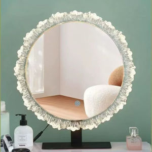 Multifunctional Bathroom LED Mirror with Light Decorative Wall Mounted Lighting Smart Makeup Mirror With Rotate Folding