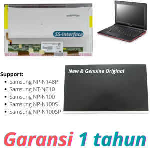 Layar LCD Netbook Samsung NP-N148P NT-NC10 NP-N100 NP-N100S NP-N100SP new original