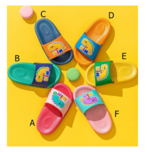 Sandal Selop Anak Motif Dino SDL331