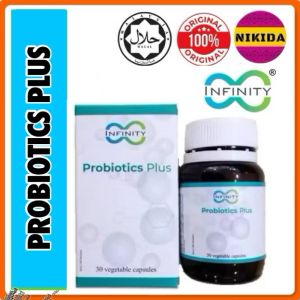 INFINITY PROBIOTIC PLUS [30 KAPSUL 480mg]. Baik utk membantu masalah GASTROUSUS GASTRIK GERD KEMBONG PERUT EKZEMA ANXIETY. MAL18076024NC. HALAL JAKIM