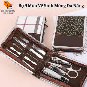 Bộ Vệ Sinh Móng 9 Món Đa Năng Nhỏ Gọn Tiện Lợi Chăm Sóc Móng Ngay Tại Nhà