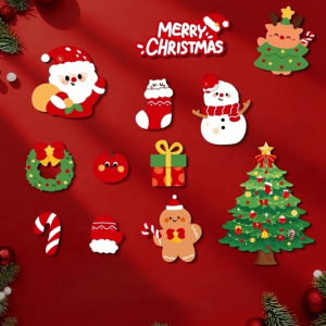YERZ Dual Use Iron Christmas Tree Indoor Outdoor Iron Ground Stake Party Festival Decoration Yard Stake Indoor