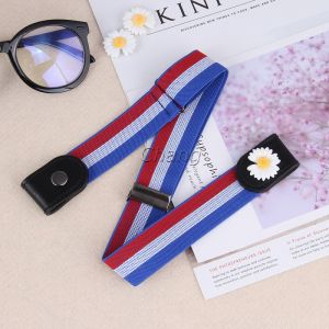 Chang เข็มขัดผู้หญิง ใส่ง่าย หมดปัญหาเอวหลวม ประดับดอกเดซี่ ยางยืดล๊อคกับหูกางเกง belt