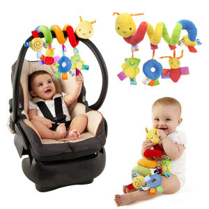 Baby Rattles Mobiles Educational Toys Hanging Dolls Spiral Rattle Stroller Cute Animals Crib Mobile Toddler Bed Bell Music Toys 0-12 Months Newborn for Children