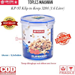 ( BISA COD ) PROMO LION STAR KP-97 KLIP TO KEEP (3204) 16 Liter / TEMPAT PENYIMPANAN MAKANAN / TOPLES LOCK KLIP / BPA FRE / TOPLES MAKANAN / TEMPAT SNACK CEMILAN / WADAH MAKANAN / TOPLES PLASTIK POLOS / FOOD STORAGE