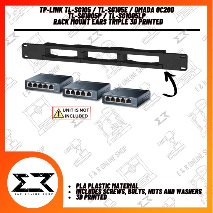 Support Mural Métal Pour Switch Réseau TP-Link - Compatible TL-SG105, DS105G Et Autres Modèles