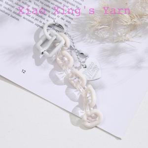 Charm treo phối dây xích nhiều màu sắc móc túi xách balo móc khoá handmade | Xiaoxingyarn