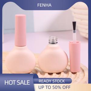 FENHA 9ml Empty Transparent Glass Nail Polish Bottle Empty With Lid Brush Cosmetic Containers Nail Glass Bottles With Brush