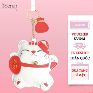 Charm treo túi xách thiết kế mèo thần tài phụ kiện treo túi xách balo xinh xắn chất liệu từ da thật nhập khẩu Pháp không bị trôi màu theo thời gian phụ kiện thời trang xinh xắn treo túi xách balo túi tote quà tặng ý nghĩa cho các cô nàng