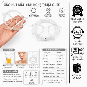 Ống Hút Mắt Kính Cute Nhiều Kiểu Dáng Ngộ Nghĩnh Trang Trí Đồ Uống
