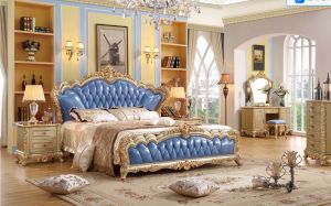 NW France /Euro royal stylish solid wood furniture bed bedframe set makeup table set customize 欧式法式美式高端家具定制(ETA:1mth)
