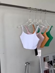 hot sale -[YOGATRUTH ]Sports Bra Yoga Beauty Back Spaghetti Straps Skin-friendly Crop Top Pilates Training