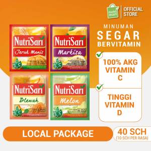 NutriSari 4 Rasa Local Package 40 sachet - Minuman Buah Vitamin C & Vitamin D